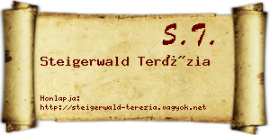 Steigerwald Terézia névjegykártya
