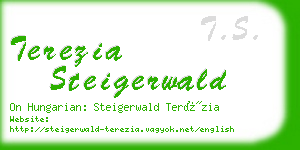 terezia steigerwald business card